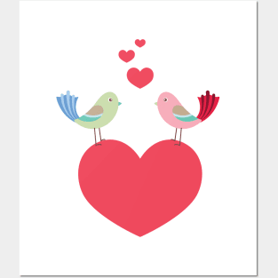 Lovebirds Posters and Art